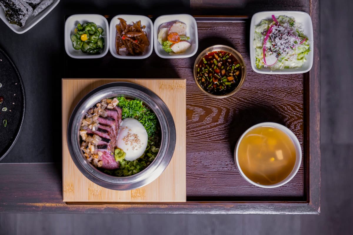 KOBI signature steak sotbap set